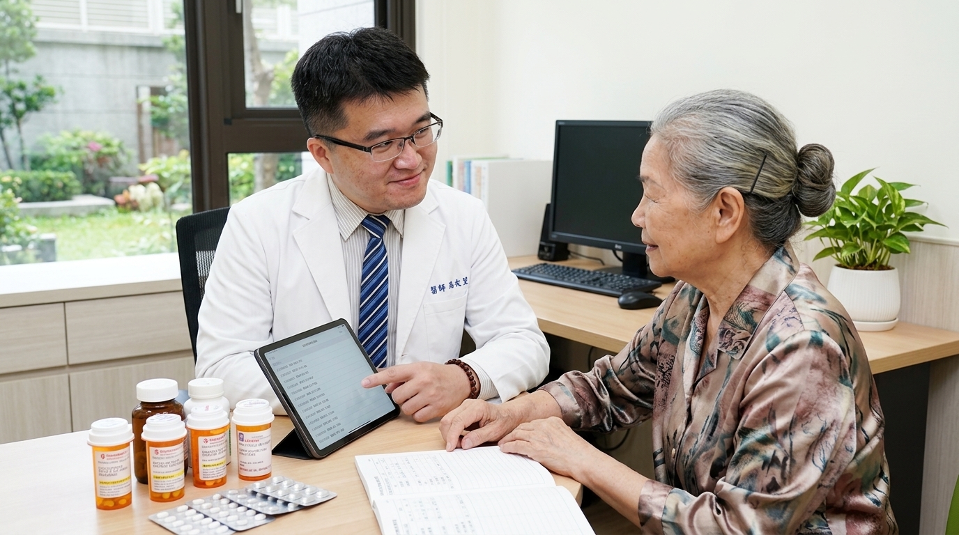一次看五科、一把吃十幾顆藥？嘉基老年醫學科當「健康總管」　整合用藥一次顧好