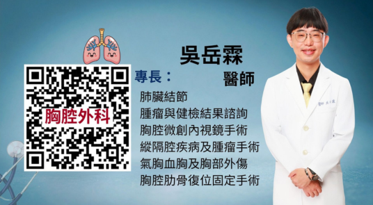 健檢發現肺結節？ 先別慌！胸腔外科醫師帶你了解｜嘉基 胸腔外科 吳岳霖 醫師